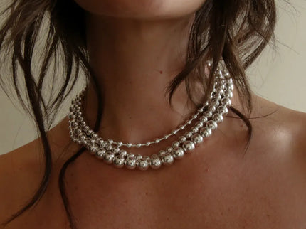 Collar Clásico Plata Esterlina 7MM