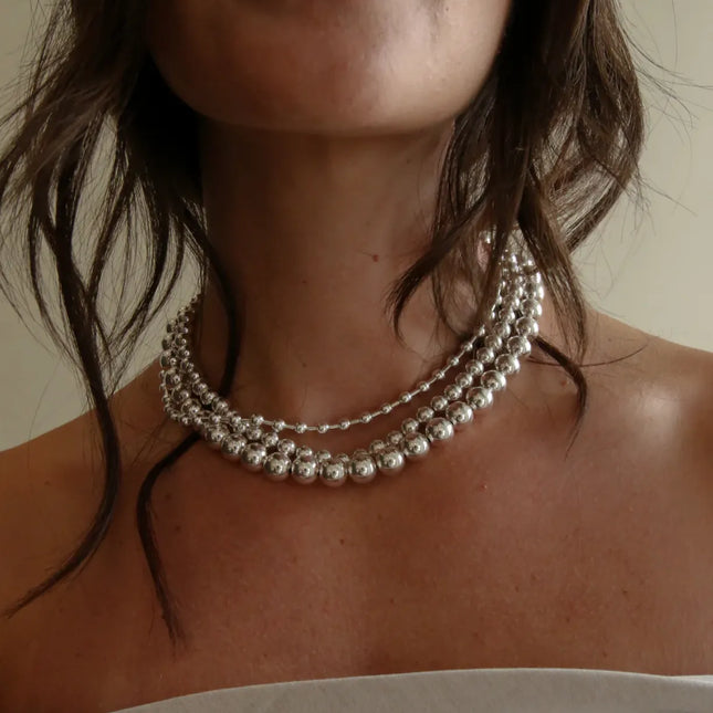 Collar Clásico Plata Esterlina 7MM