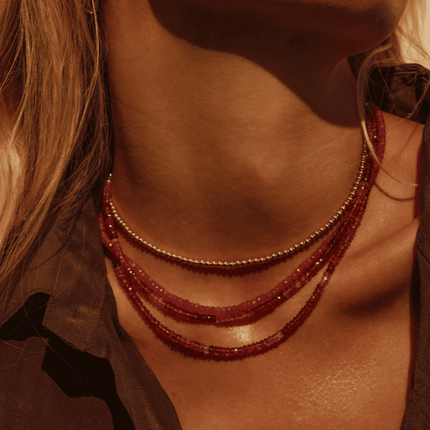 Pink Sapphire Necklace