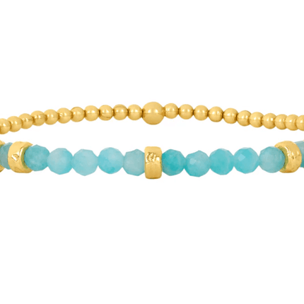 Amazonite Rondelle Bracelet