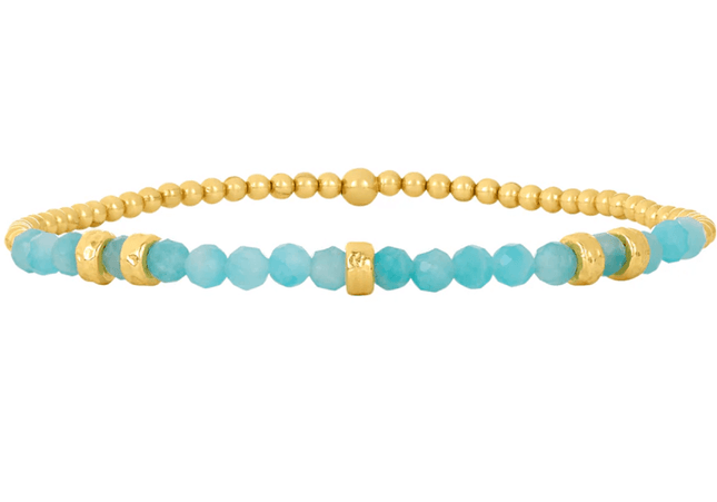 Pulsera Amazonita Rondeles