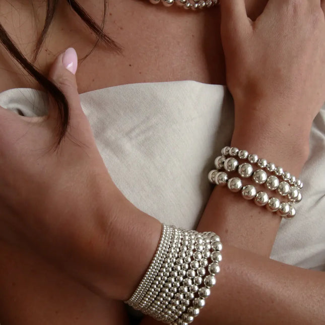 Pulsera Clasica Plata Esterlina 10MM