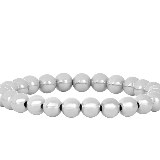 Pulsera Clasica Plata Esterlina 7MM