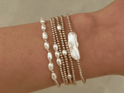 Pulsera Perlas Arroz