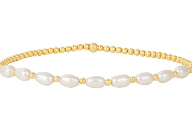 Pulsera Perlas Arroz