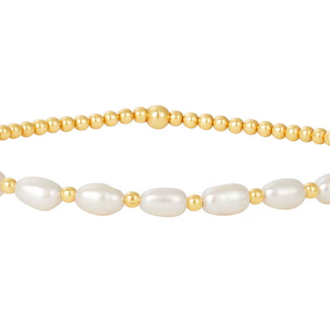 Pulsera Perlas Arroz