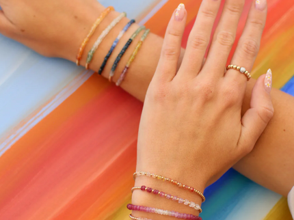 Pulsera Zafiro Azúcar Rosa