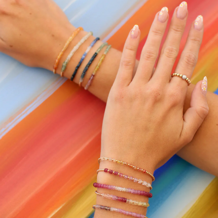 Pink Ombré Sugar Sapphire Bracelet