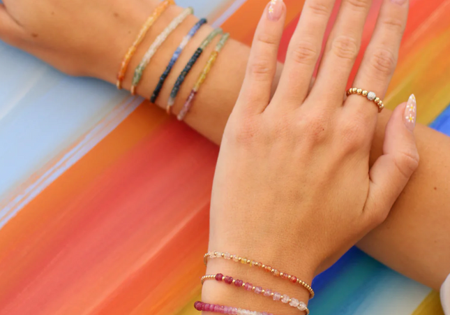 Pulsera Zafiro Azúcar Rosa