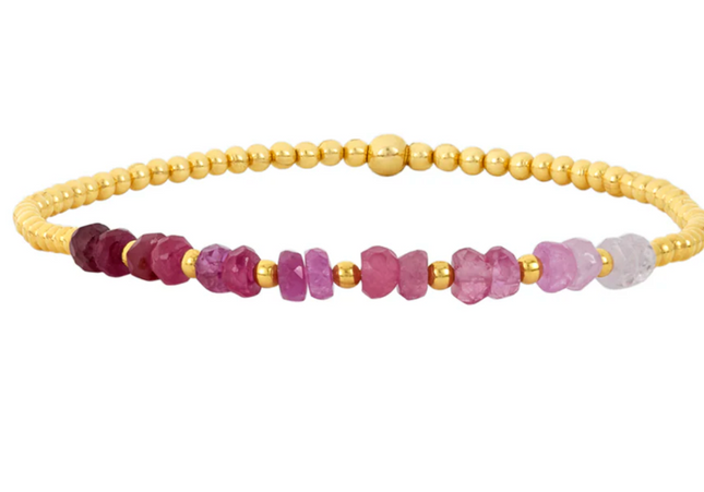 Pulsera Zafiro Azúcar Rosa