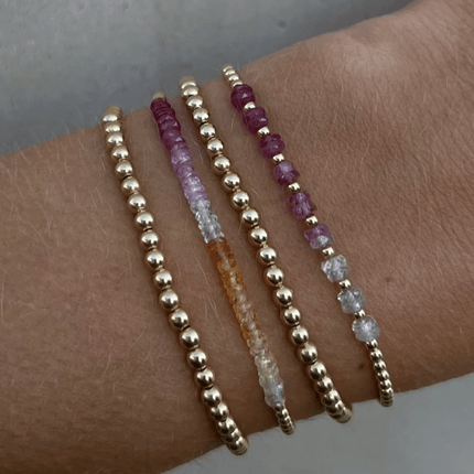 Sapphire Passion Ombré 14k Bracelet